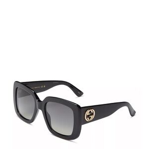 Gucci Black Sunglasses with Gold Accent